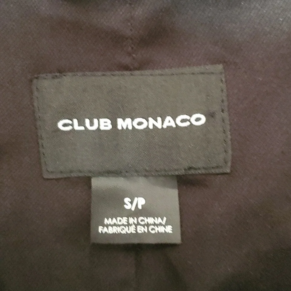 CLUB MONACO burgundy lightweight moto jacket. Size small - Picture 8 of 11